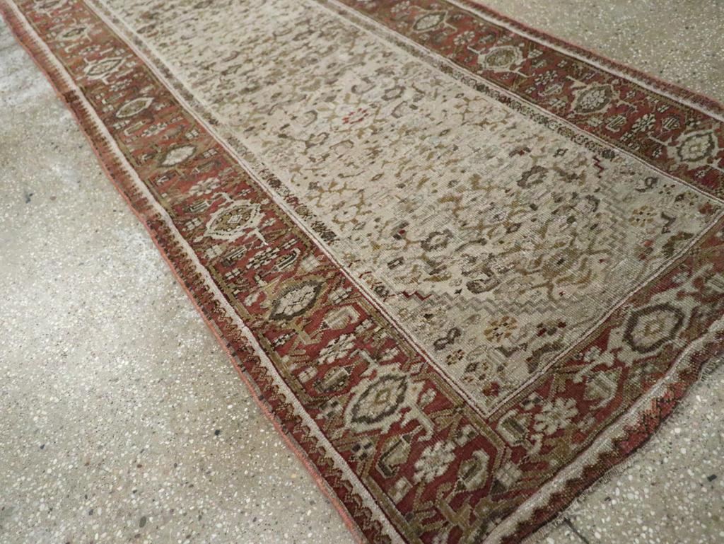 Antique Persian Bidjar Long Runner, No.23207 - Gss