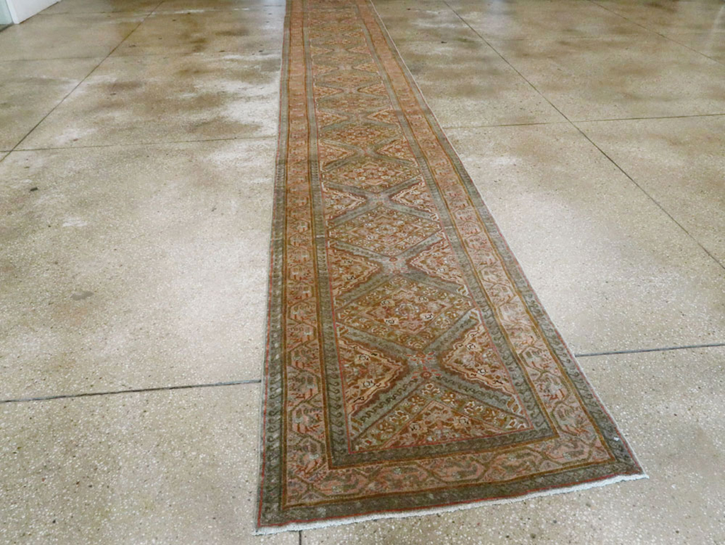 Vintage Persian Malayer Runner, No.23234 - Gss