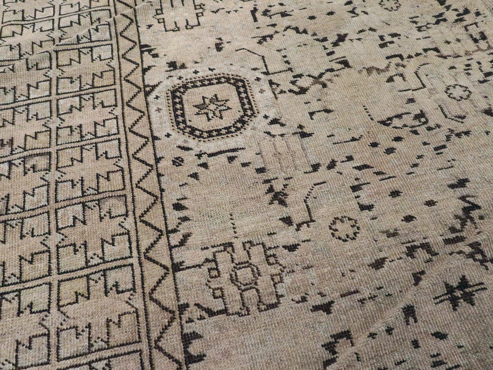 Antique Afghan Beshir Carpet, No.23236 - Gss