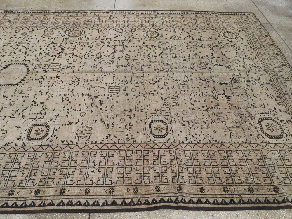 Antique Afghan Beshir Carpet, No.23236 - Gss