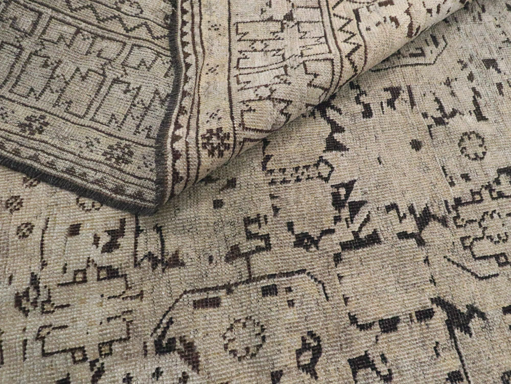 Antique Afghan Beshir Carpet, No.23236 - Gss