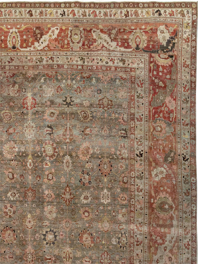 Antique Persian Bidjar Oversize Carpet, No.23237 - Gss
