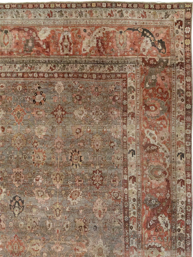 Antique Persian Bidjar Oversize Carpet, No.23237 - Gss
