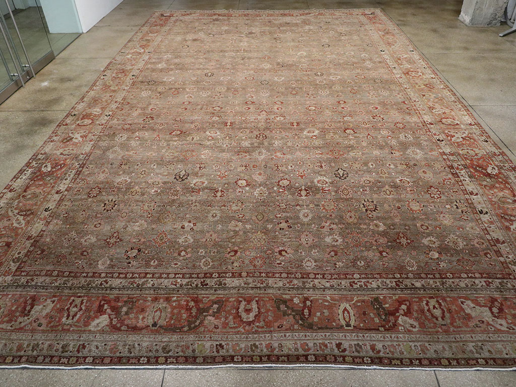 Antique Persian Bidjar Oversize Carpet, No.23237 - Gss