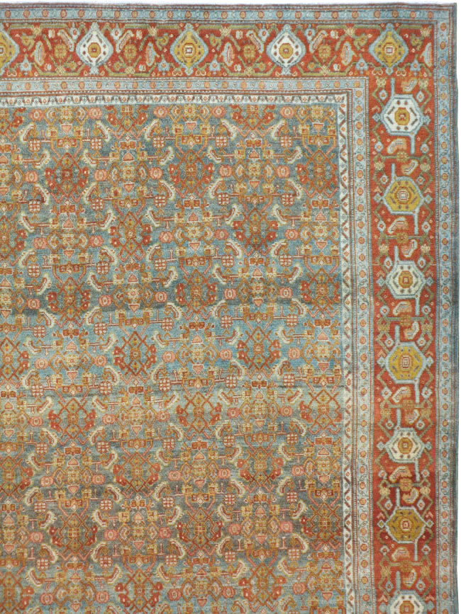 Antique Persian Senneh Carpet, No.23239 - Gss