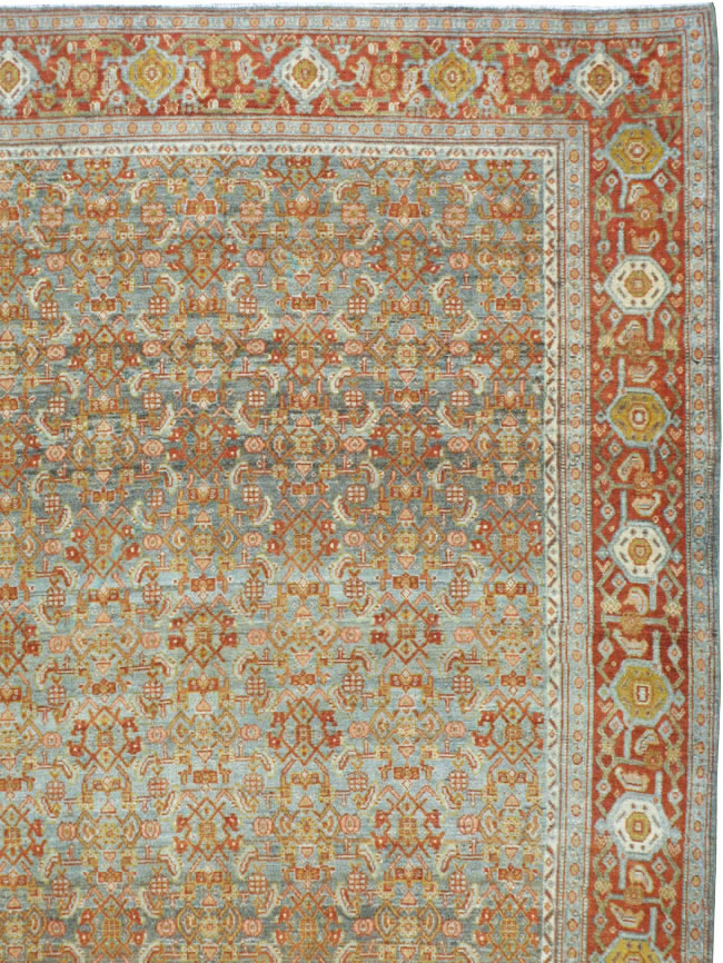 Antique Persian Senneh Carpet, No.23239 - Gss