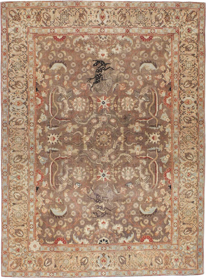 Vintage Persian Tabriz Rug, No.23250 - Gss