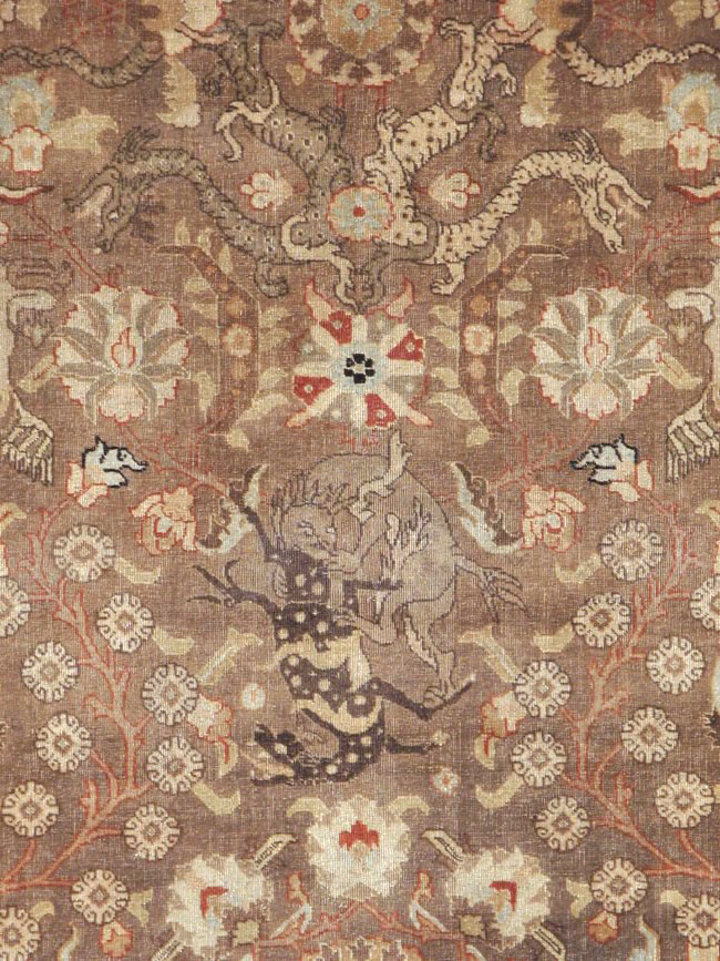 Vintage Persian Tabriz Rug, No.23250 - Gss