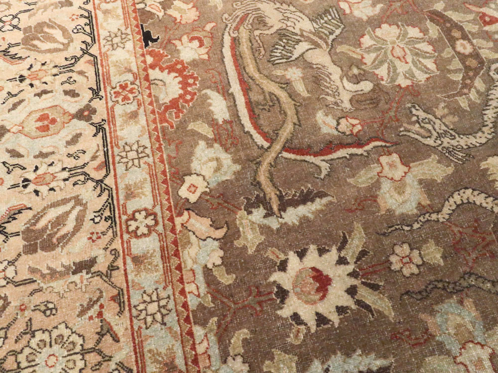 Vintage Persian Tabriz Rug, No.23250 - Gss