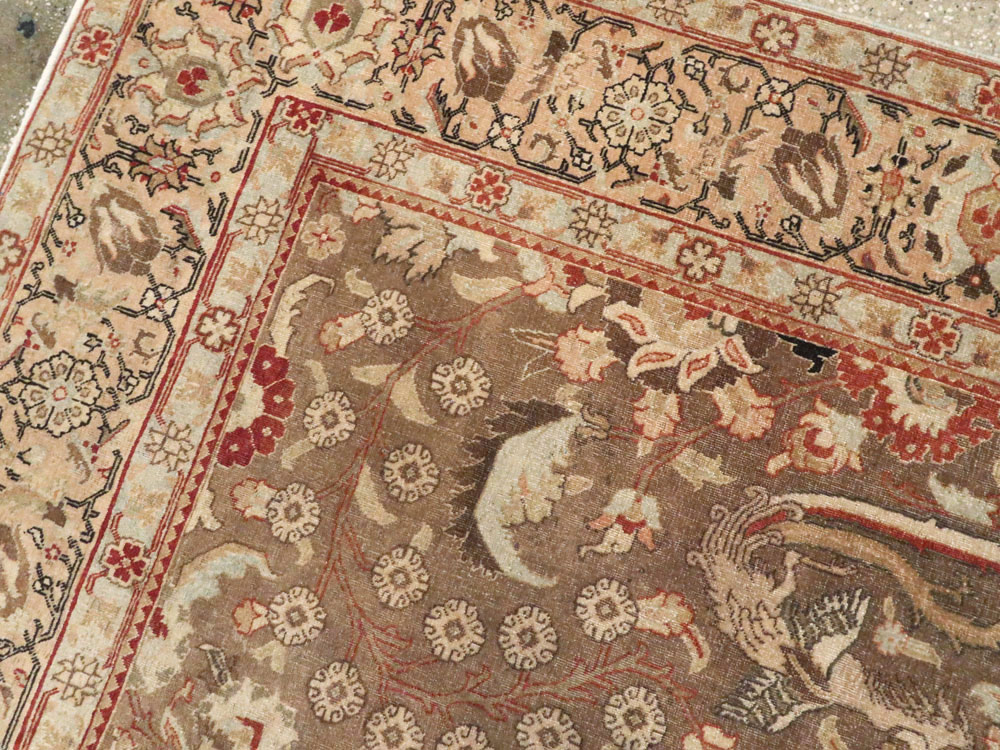 Vintage Persian Tabriz Rug, No.23250 - Gss