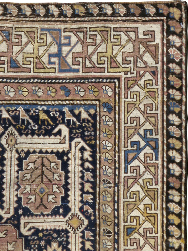 Antique Caucasian Shirvan Rug, No.23258 - Gss
