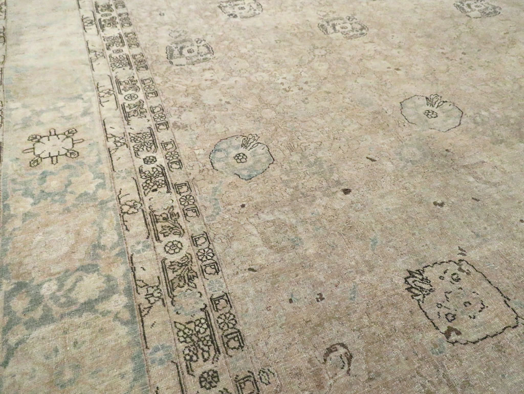 Antique Persian Tabriz Large Room Size Carpet, No.23283 - Gss