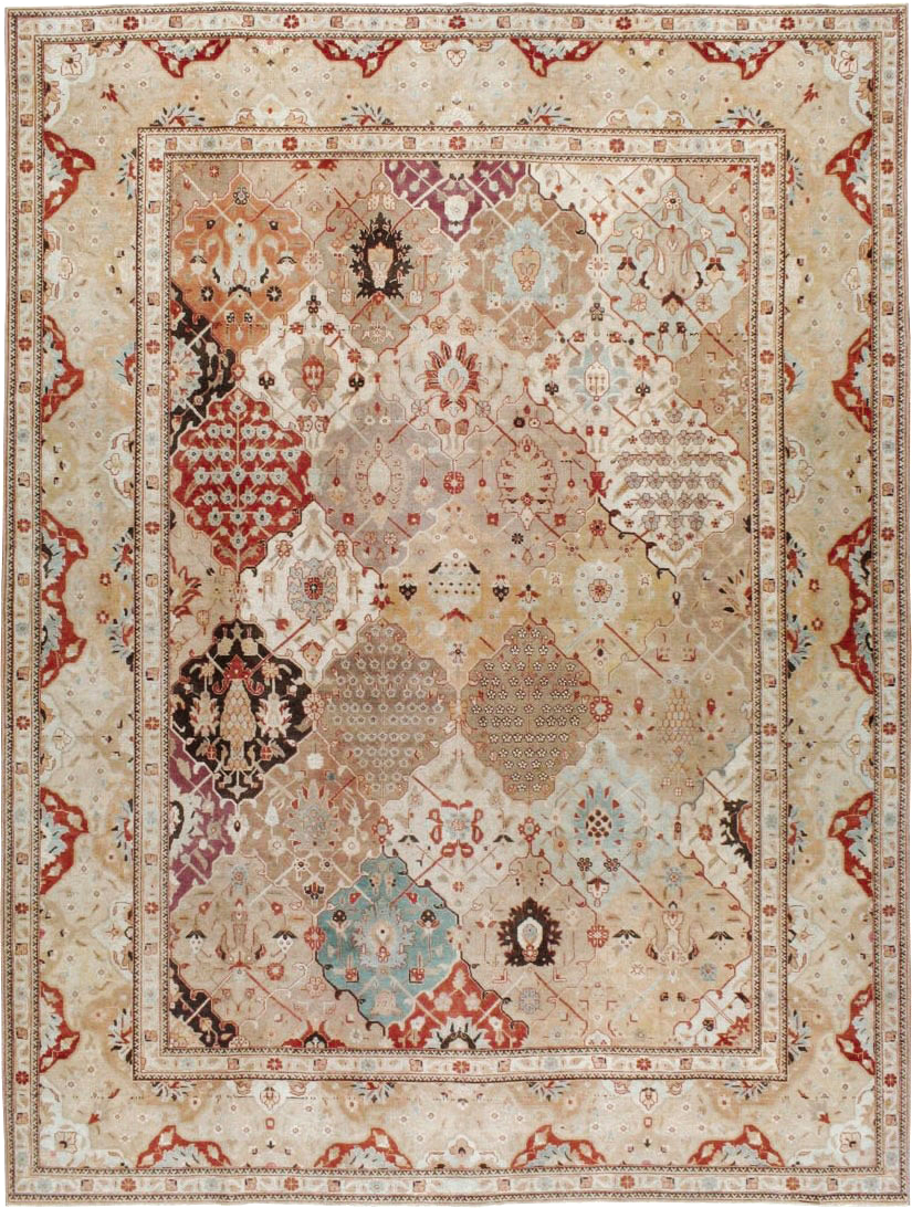 Antique Persian Tabriz Carpet, No.23284 - Gss