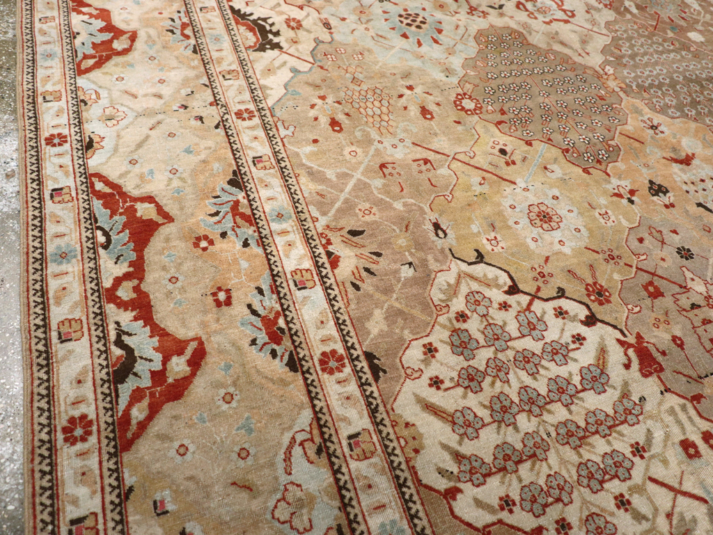 Antique Persian Tabriz Carpet, No.23284 - Gss