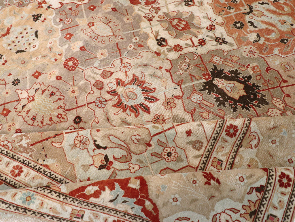Antique Persian Tabriz Carpet, No.23284 - Gss