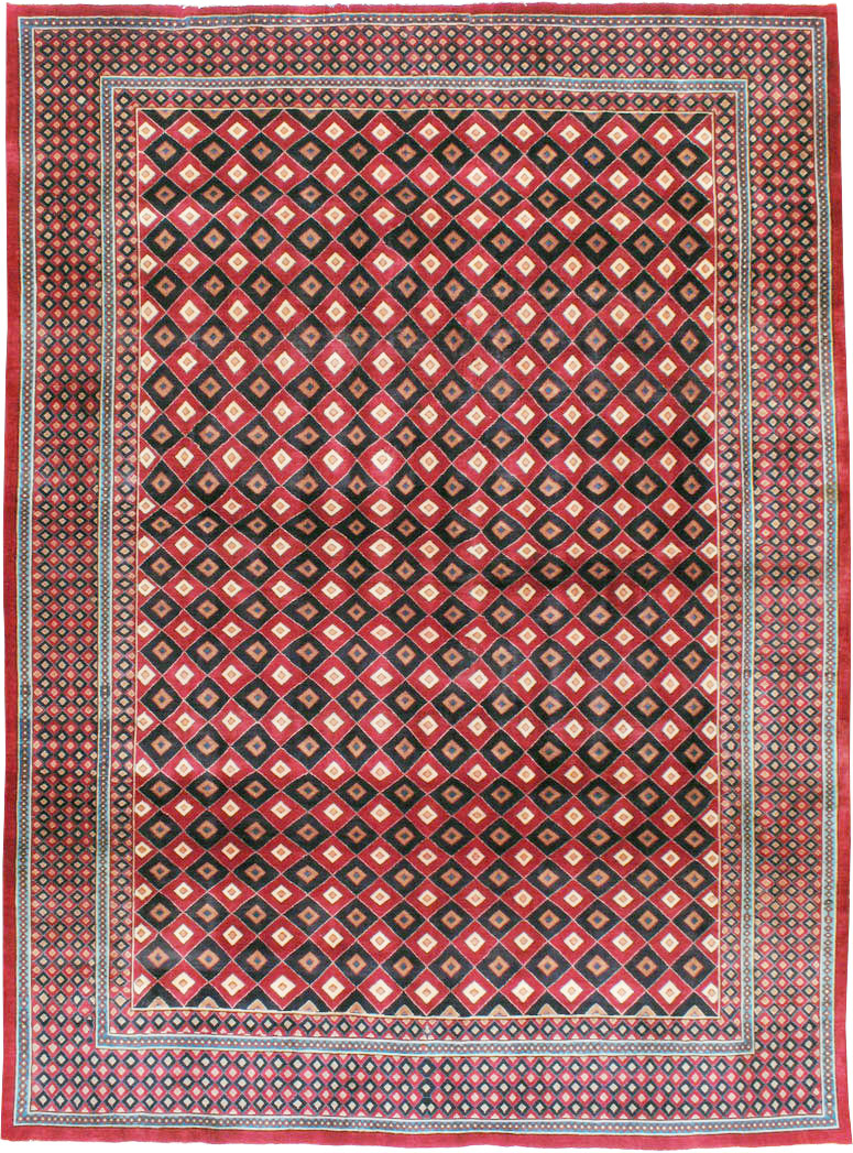 Vintage Persian Mashad Modernist Carpet, No.23285 - Gss