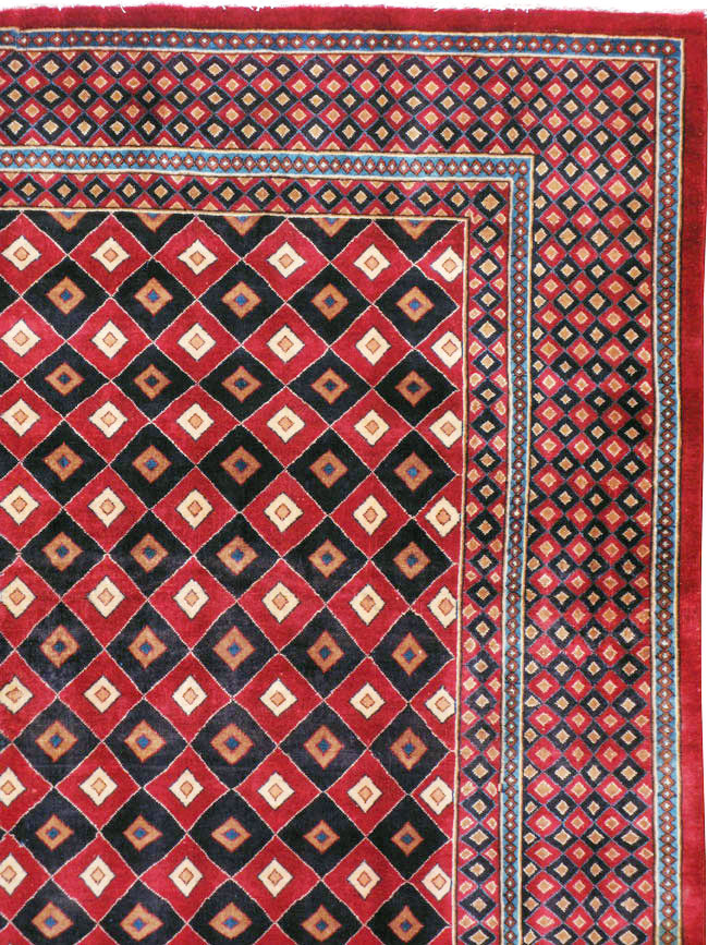 Vintage Persian Mashad Modernist Carpet, No.23285 - Gss