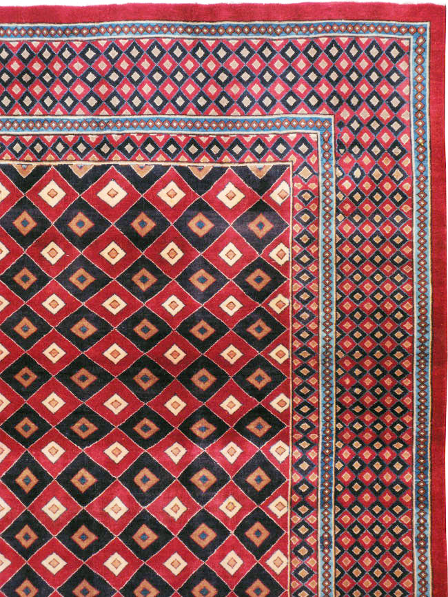 Vintage Persian Mashad Modernist Carpet, No.23285 - Gss