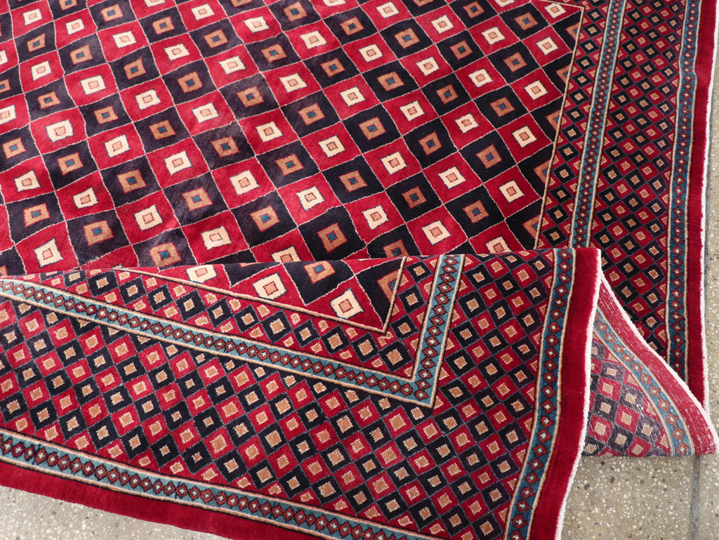 Vintage Persian Mashad Modernist Carpet, No.23285 - Gss