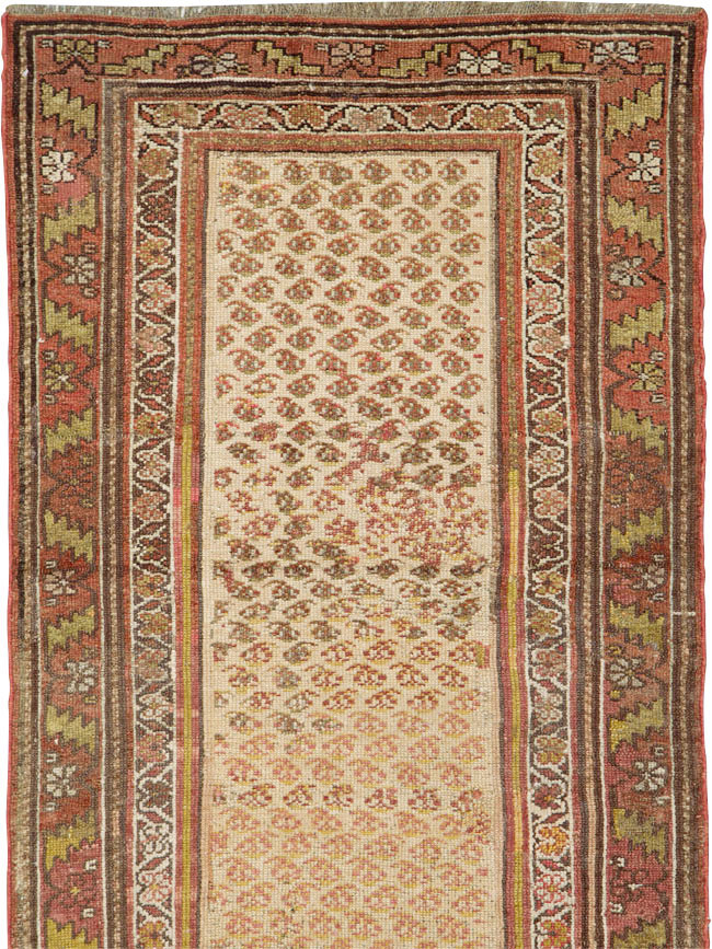 Antique Persian Kurdish Runner, No.23290 - Gss