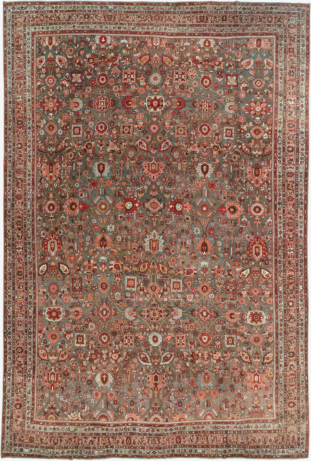 Antique Persian Bidjar Oversize Carpet, No.23304 - Gss