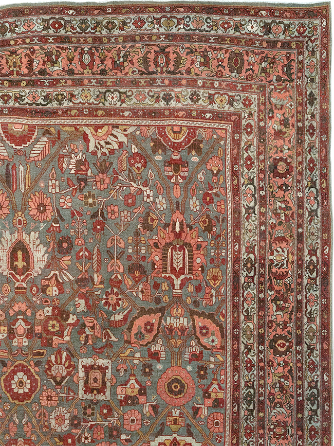 Antique Persian Bidjar Oversize Carpet, No.23304 - Gss