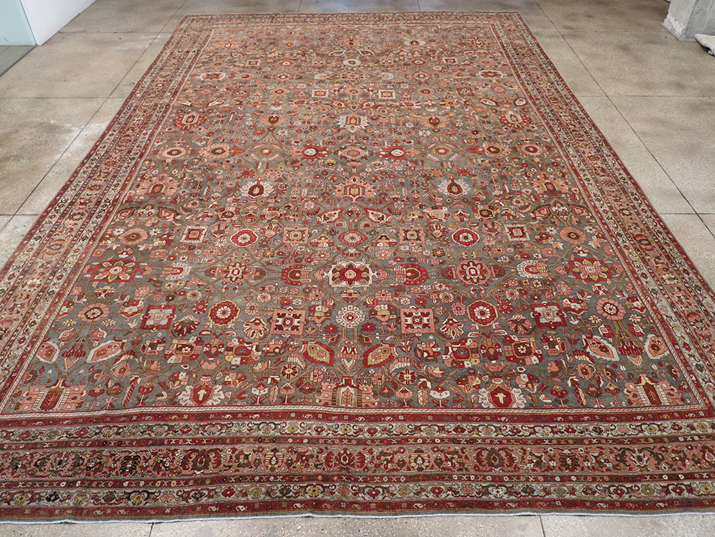 Antique Persian Bidjar Oversize Carpet, No.23304 - Gss