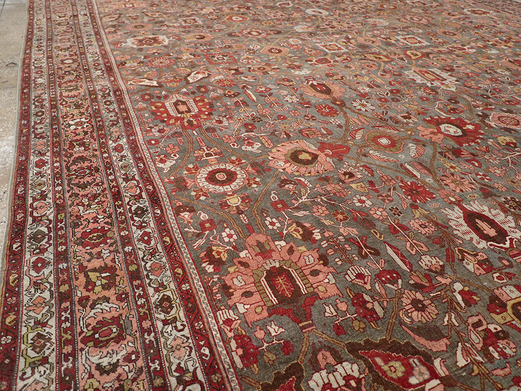 Antique Persian Bidjar Oversize Carpet, No.23304 - Gss