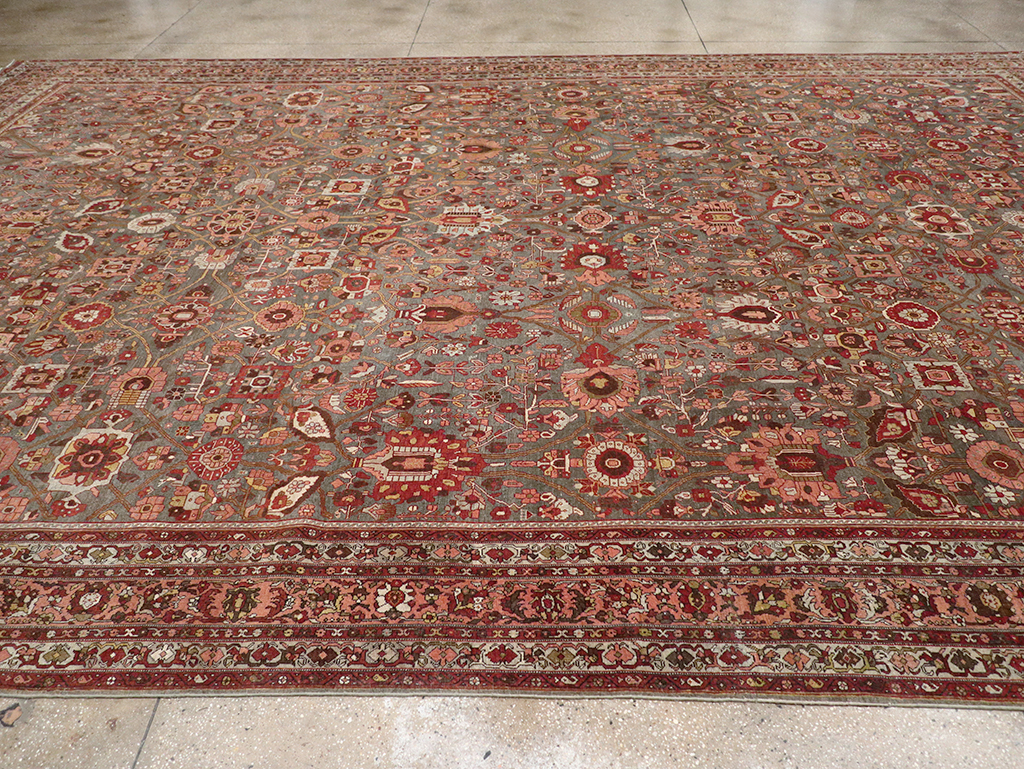 Antique Persian Bidjar Oversize Carpet, No.23304 - Gss