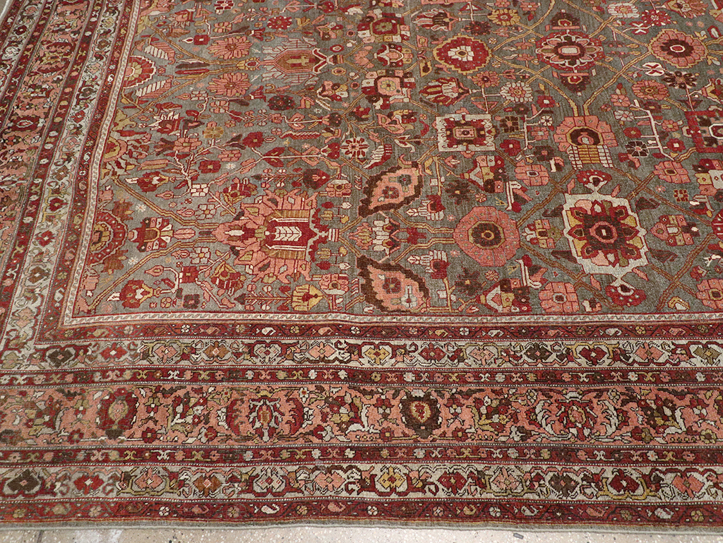 Antique Persian Bidjar Oversize Carpet, No.23304 - Gss
