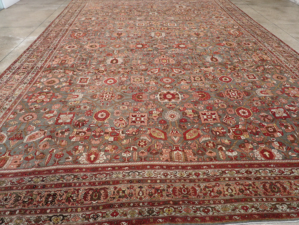Antique Persian Bidjar Oversize Carpet, No.23304 - Gss