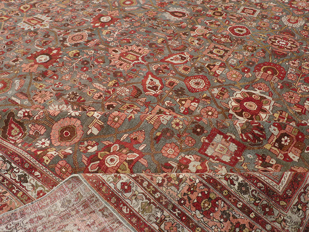 Antique Persian Bidjar Oversize Carpet, No.23304 - Gss