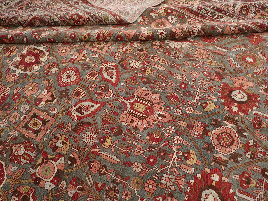 Antique Persian Bidjar Oversize Carpet, No.23304 - Gss