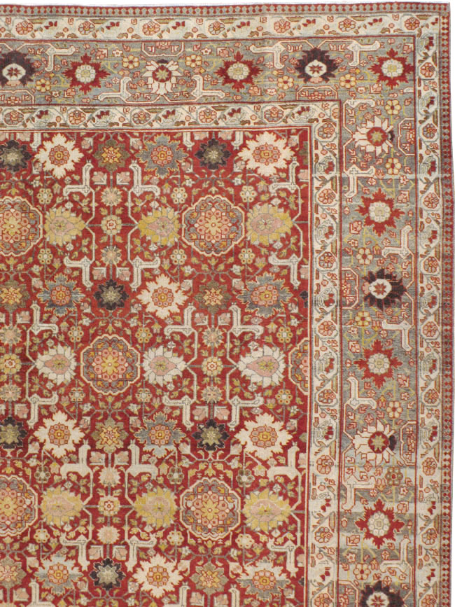 Vintage Persian Tabriz Carpet, No.23309 - Gss