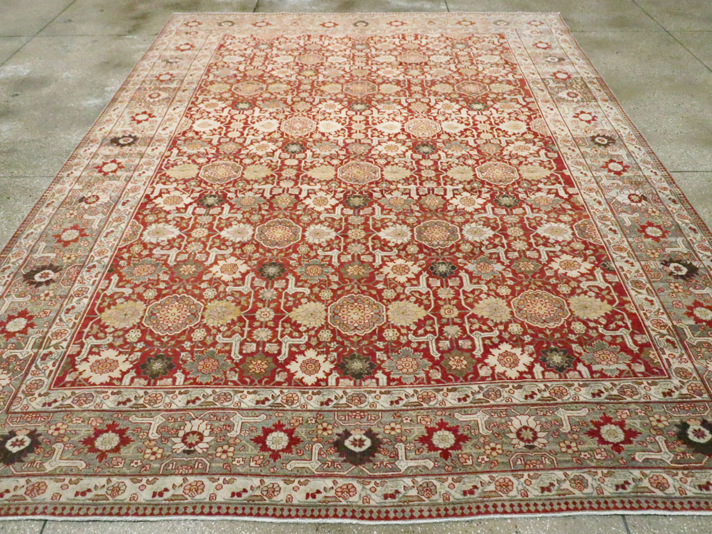 Vintage Persian Tabriz Carpet, No.23309 - Gss