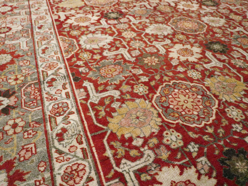 Vintage Persian Tabriz Carpet, No.23309 - Gss