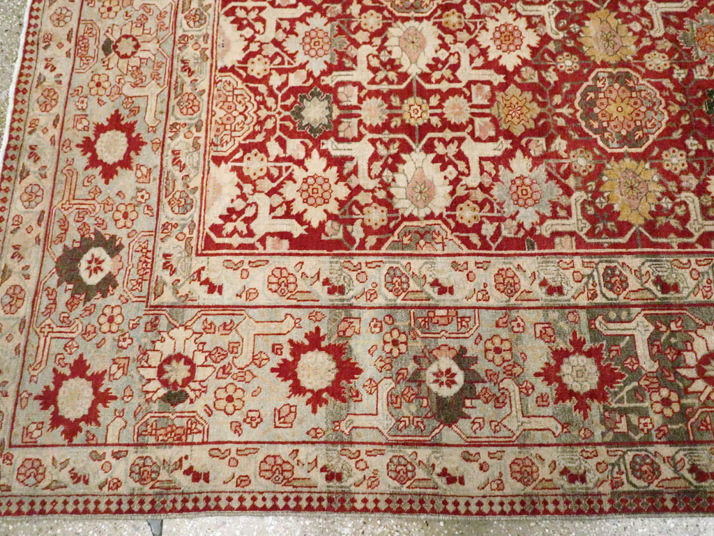 Vintage Persian Tabriz Carpet, No.23309 - Gss