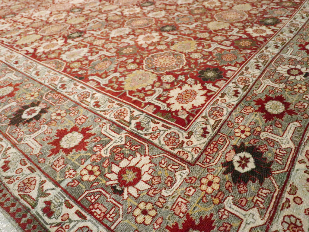 Vintage Persian Tabriz Carpet, No.23309 - Gss