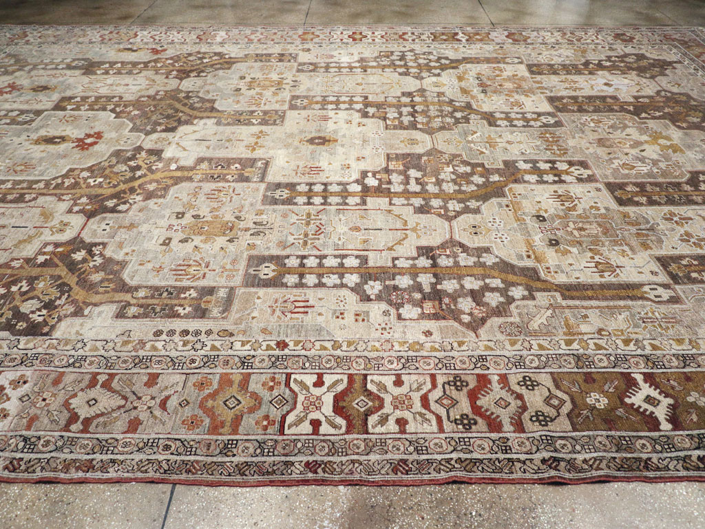 Antique Persian Malayer Oversize Carpet, No.23317 - Gss