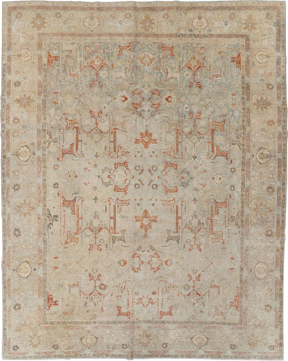 Vintage Persian Tabriz Room Size Carpet, No.23321 - Gss