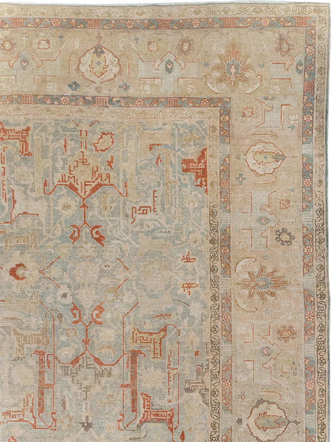Vintage Persian Tabriz Room Size Carpet, No.23321 - Gss