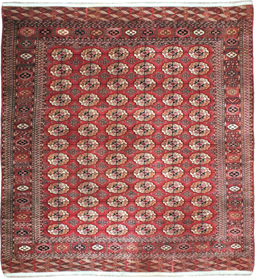 Vintage Central Asian Tekke Rug, No.23341 - Gss