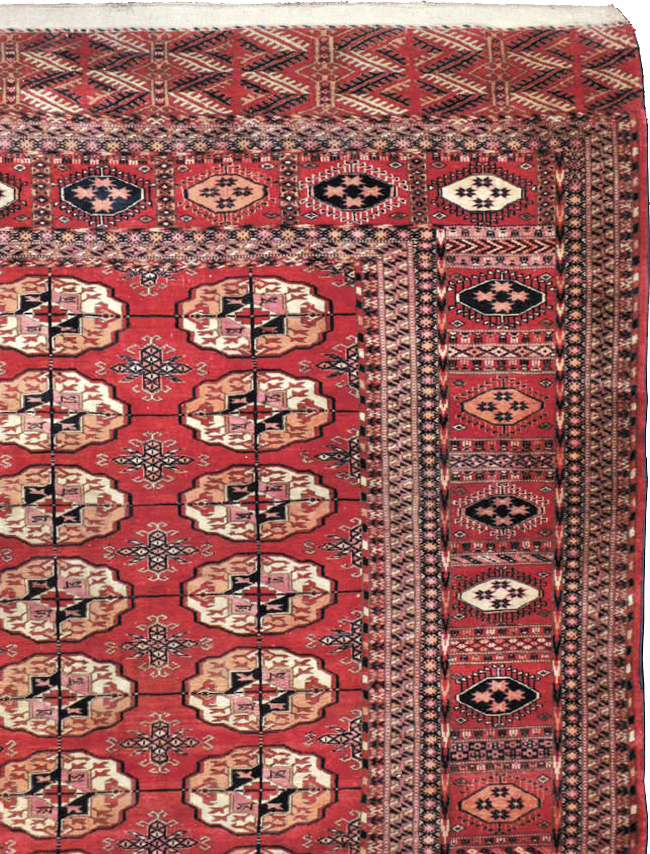 Vintage Central Asian Tekke Rug, No.23341 - Gss