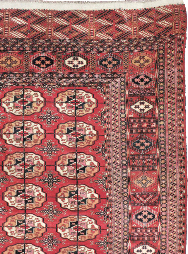 Vintage Central Asian Tekke Rug, No.23341 - Gss