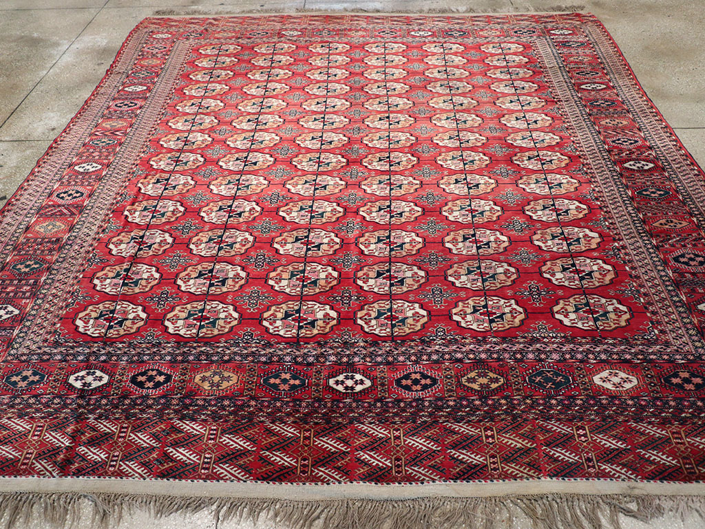 Vintage Central Asian Tekke Rug, No.23341 - Gss