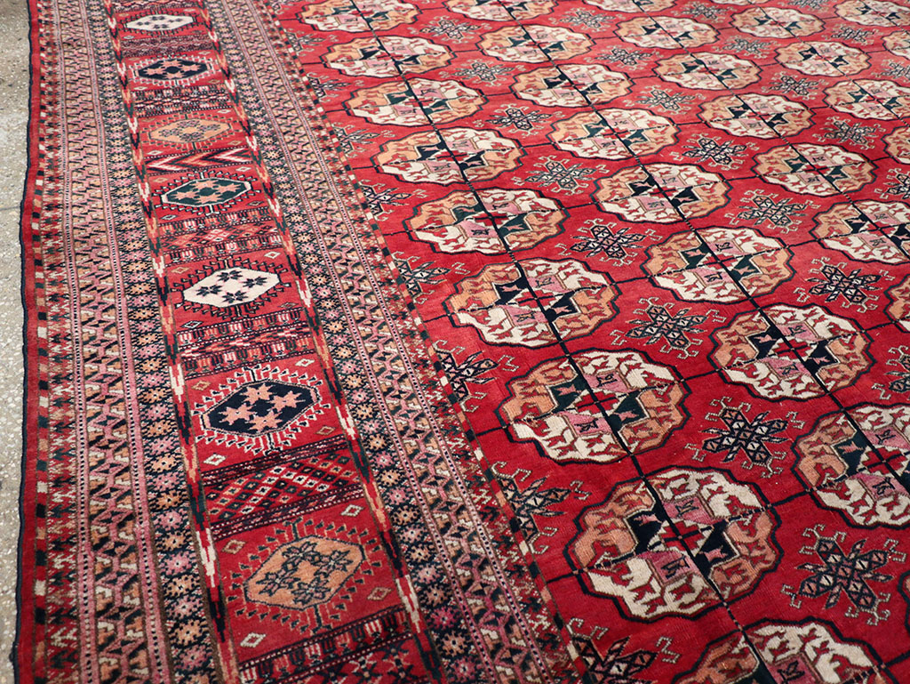 Vintage Central Asian Tekke Rug, No.23341 - Gss