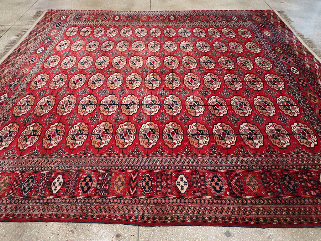 Vintage Central Asian Tekke Rug, No.23341 - Gss