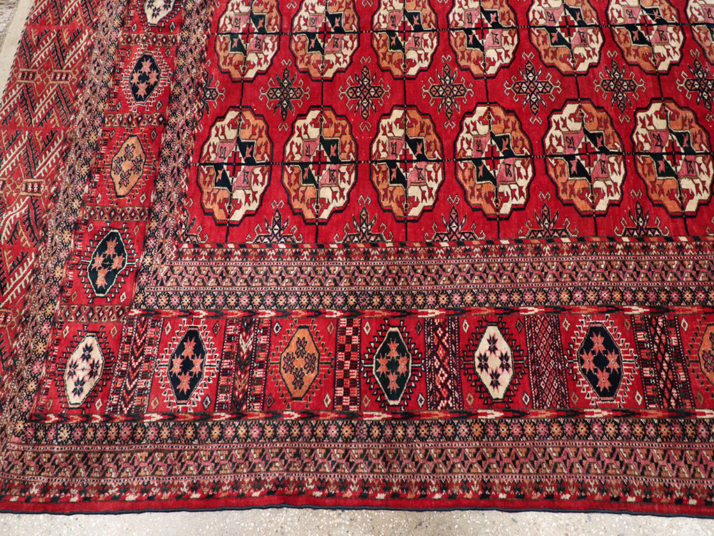 Vintage Central Asian Tekke Rug, No.23341 - Gss
