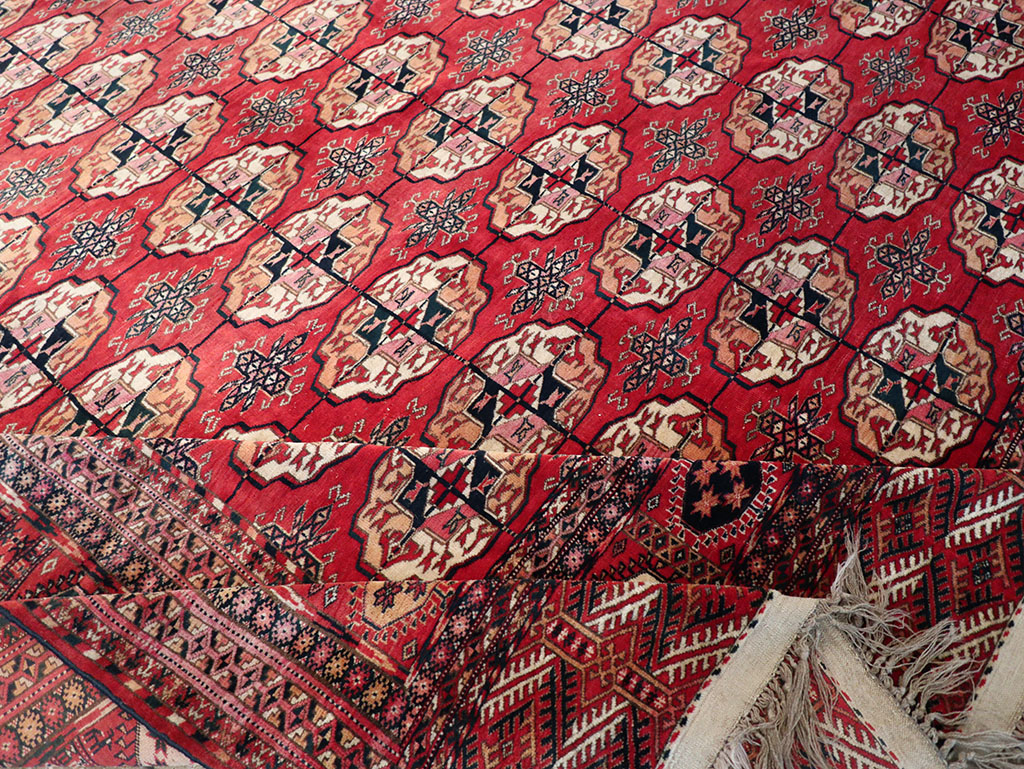 Vintage Central Asian Tekke Rug, No.23341 - Gss