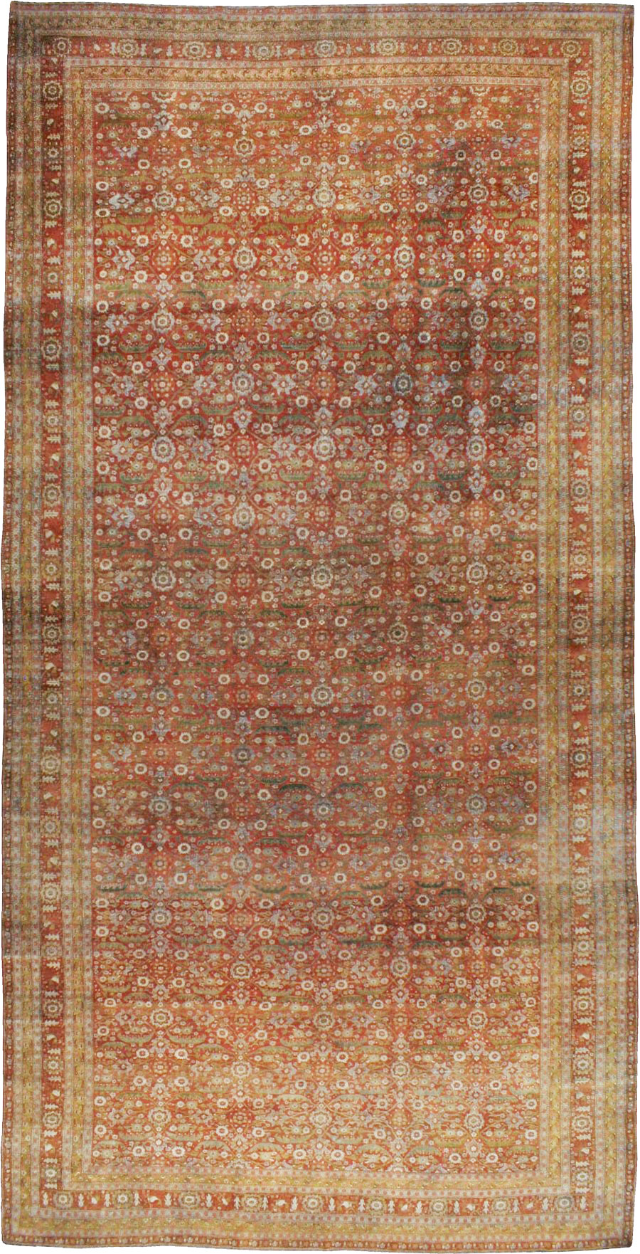 Antique Persian Senneh Malayer Carpet, No.23354 - Gss